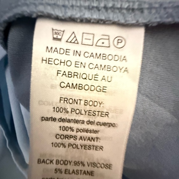 Michael Kors Women's Light Blue V-Neck Blouse - Picture 2 of 2